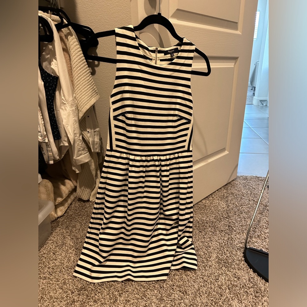 Madewell stripe dress xs